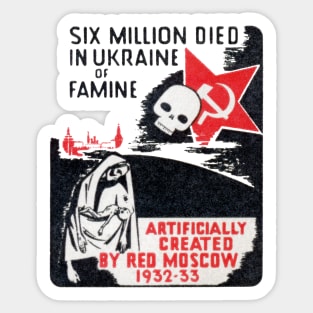 1930s Soviet Crimes in Ukraine Sticker